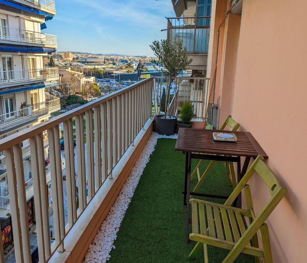 Charming 85Sqm Apartment With Panoramic City-Views Tesalónica Exterior foto